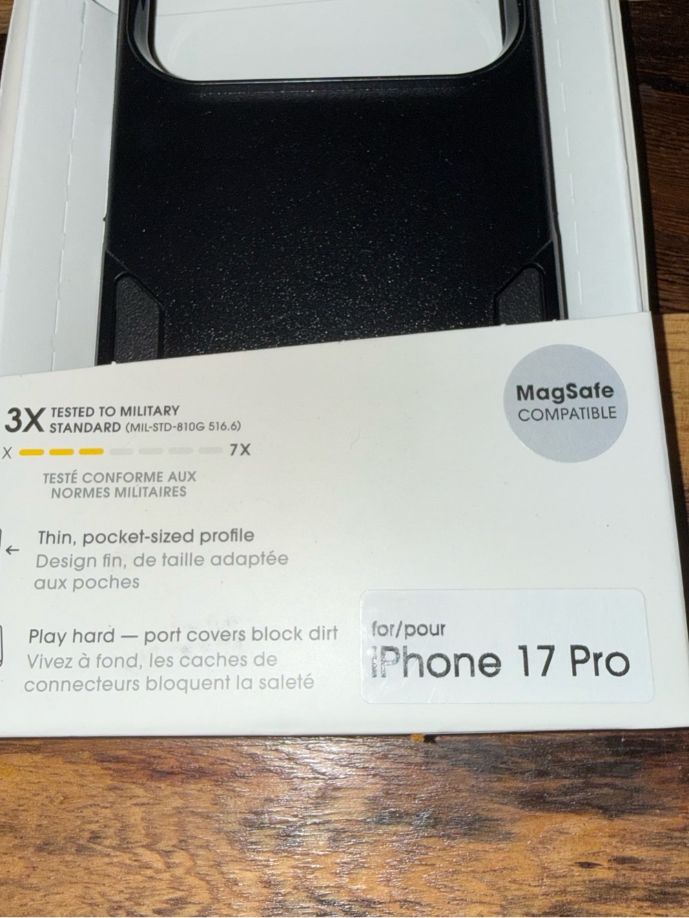 OtterBox Commuter Series Case for iPhone 17 Pro — Black - Picture 2 of 4